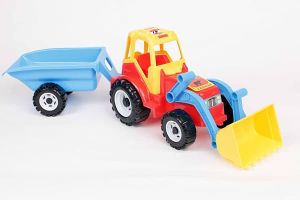 Traktor med læsser og trailer – model 091