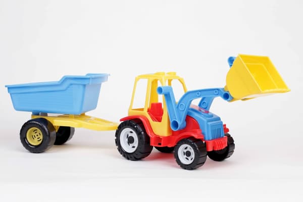 Traktor med læsser og trailer – model 138