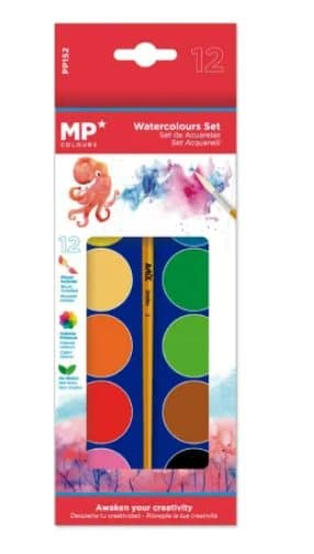 Akvarellfärger MP PP152 12 st