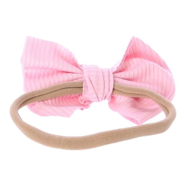 Baby pandebånd med sløjfe - lys pink