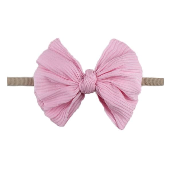 Baby pandebånd med sløjfe - lys pink