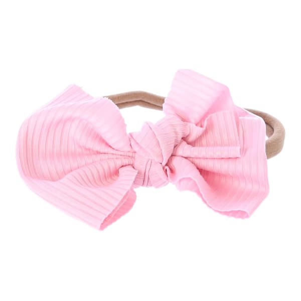Baby pandebånd med sløjfe - lys pink