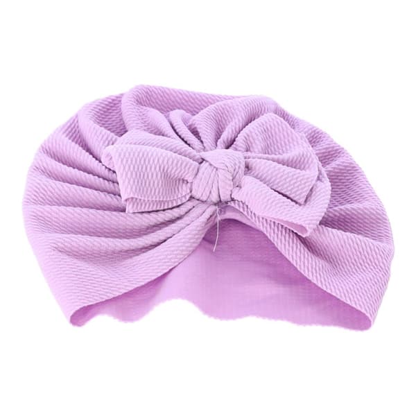Vauvan turbaani rusetilla, tyttöjen hattu - violetti
