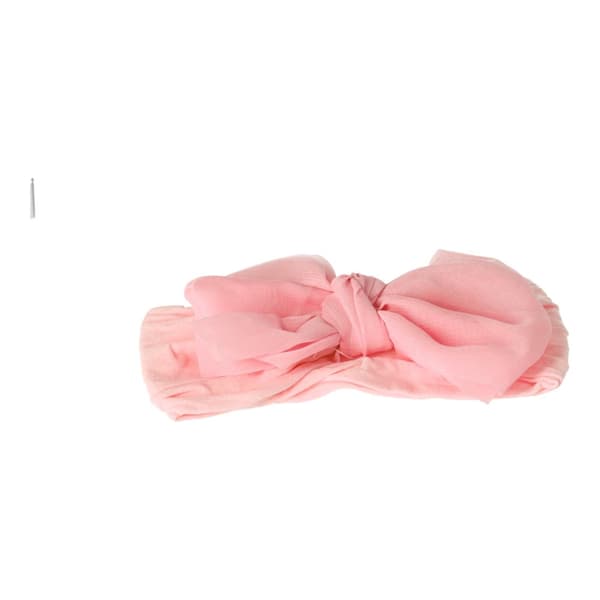Baby pandebånd med sløjfe - pink, bred