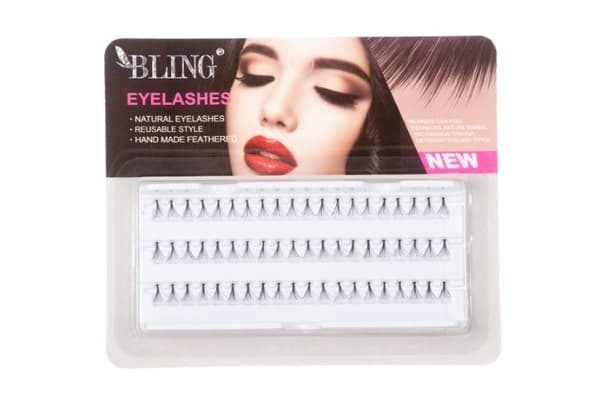 Naturlige BLING øjenvipper, 10 mm