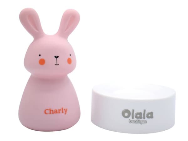 LED natlampe Olala - Charly the Bunny, pink