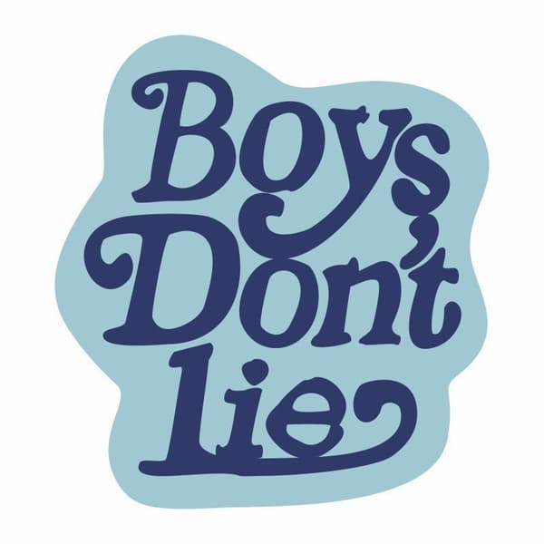 Pehmeä koristematto "Boy's don't valehtele" 120 x 120 cm - sininen