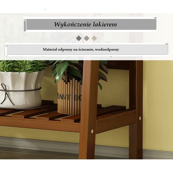 Trapezhylde i flere niveauer, blomsterstativ/ 4-lags blomsterstativ, 50 cm