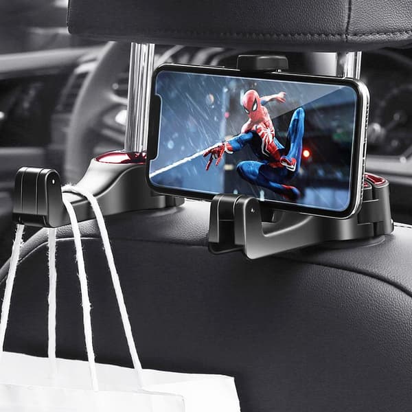 2in1 autoteline matkapuhelimelle G02 – hopea