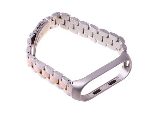 Xiaomi Mi Band 3 / Xiaomi Mi Band 4 -ranneke - hopea ruusukulta