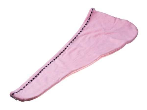 Superabsorberende hårhåndklæde, mikrofiber turban, LYS PINK