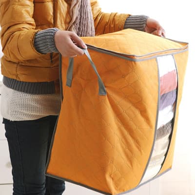 Beholder/betræk til sengetøj/tæppe/tøj - orange, medium