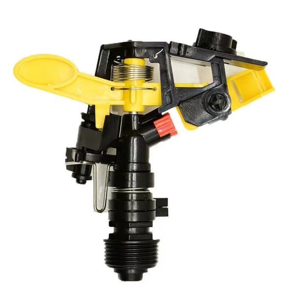 Roterende sprinkler på en pulserende base - gul