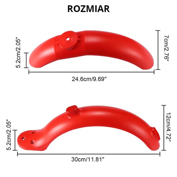 Xiaomi M365 / PRO skoterskärmar set - röd