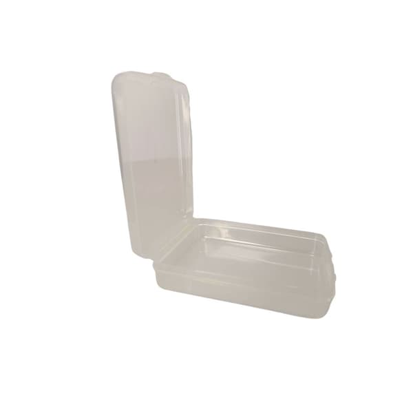 Transparent plastkasse 11,5 x 9,2 x 2,8 cm