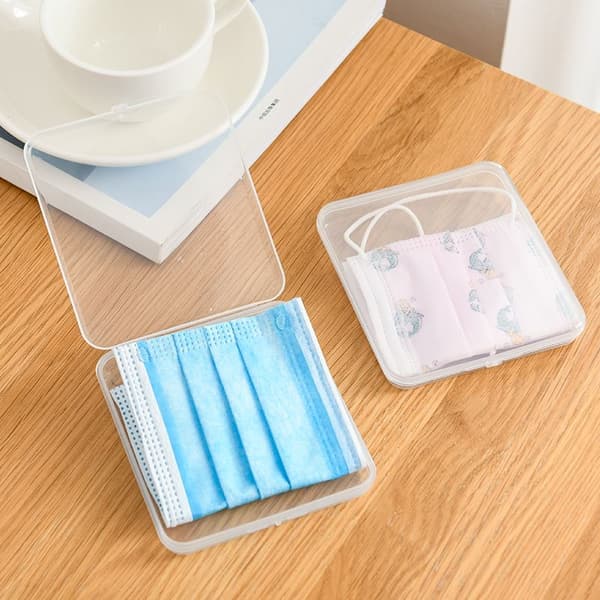 Transparent plastkasse 11,5 x 9,2 x 2,8 cm