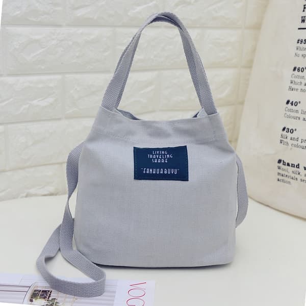 Messenger bag i tyg - rosa