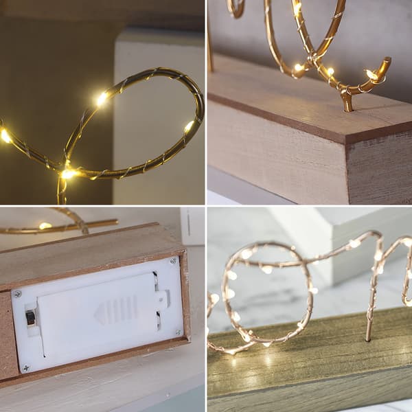 Stående dekoration "LOVE" med LED-belysning