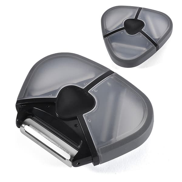 3-in-1 kuorimakone kolmella terällä - musta