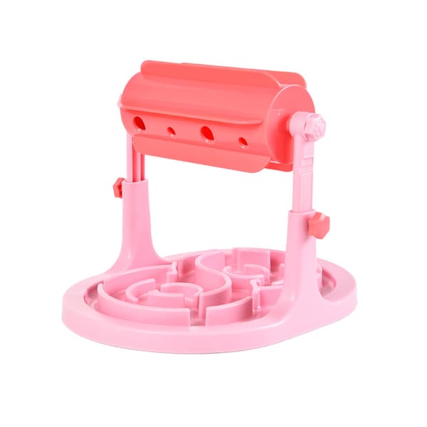 Interaktiv hundefoderdispenser – pink