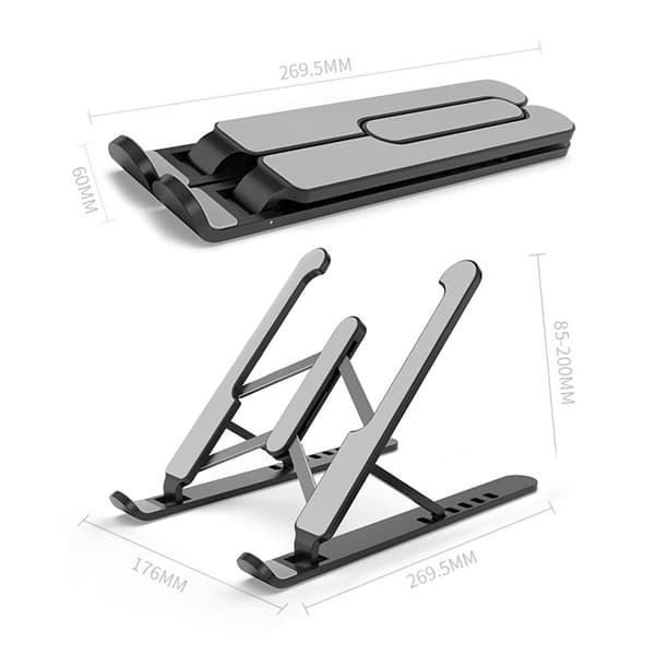 Sammenfoldelig Laptop Stand - Sort