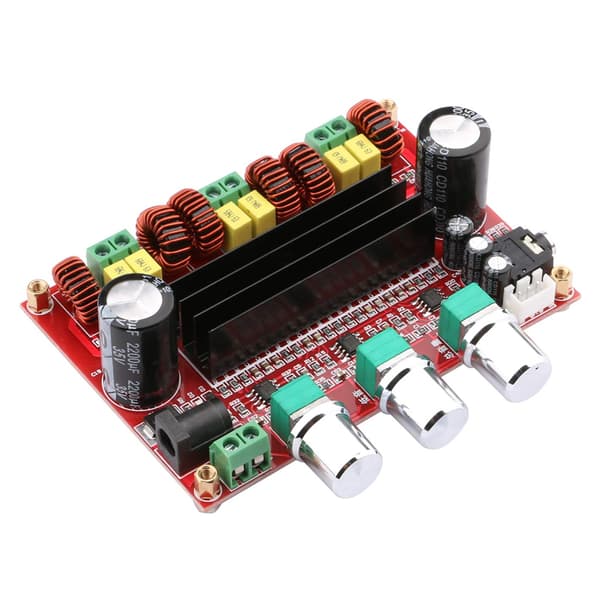 Effektförstärkare 2.1 2x80W +100W (WOOFER) TPA3116D, 12V-24V TPA3116D2, Arduino