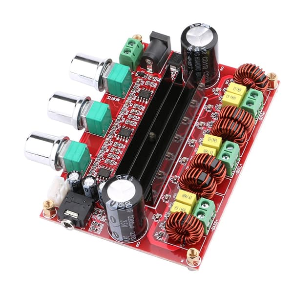 Effektförstärkare 2.1 2x80W +100W (WOOFER) TPA3116D, 12V-24V TPA3116D2, Arduino