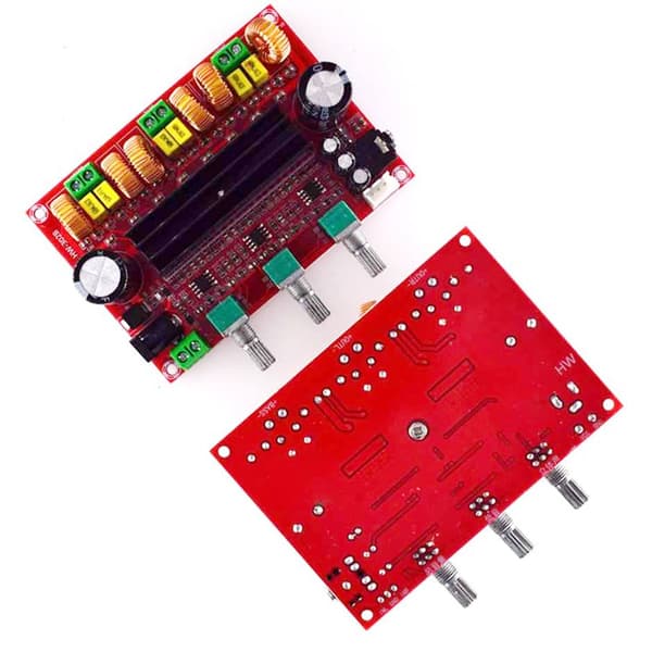 Effektförstärkare 2.1 2x80W +100W (WOOFER) TPA3116D, 12V-24V TPA3116D2, Arduino