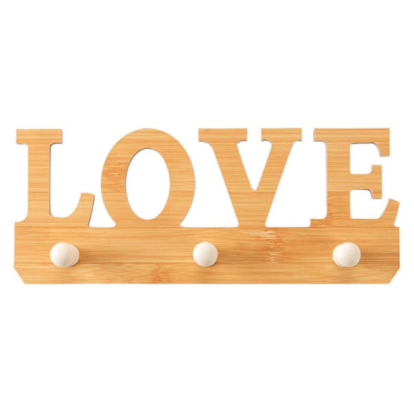 Muodikas puinen ripustin Love
