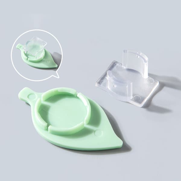 Dekorativ bladformet kabelholder (9 stk)
