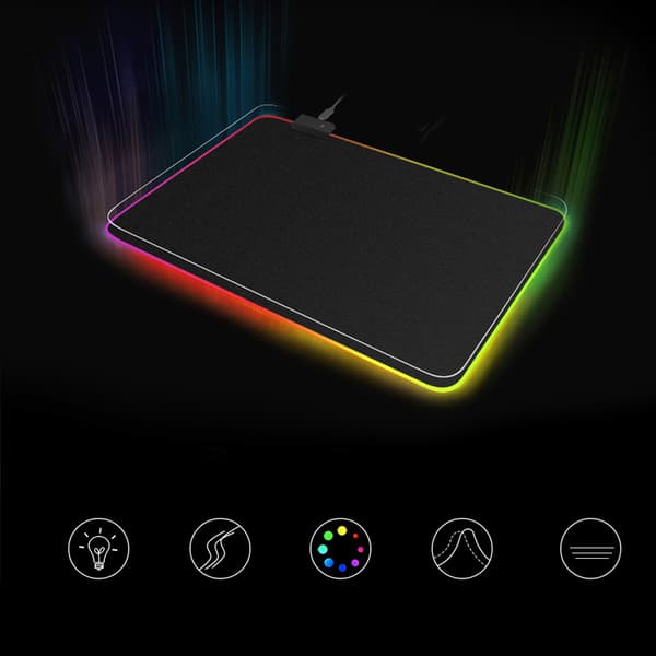 RGB LED pelihiiri ja näppäimistö alusta, koko 25x35cm