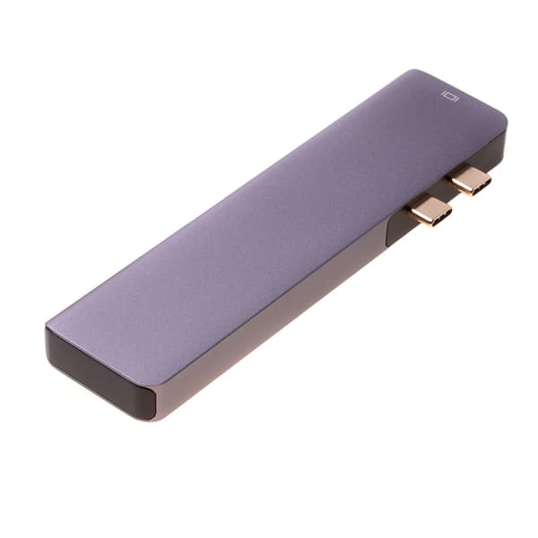 Adapter 7i1 HUB USB-C HDMI 4K SD Macbook Pro / Air - Grå