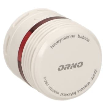 ORNO MINI RØGDETEKTOR MED INTEGRERET BATTERI