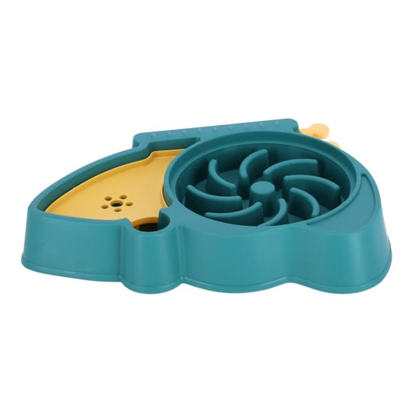 Skål med automatisk vattendispenser för hundar och katter 2i1 - grön