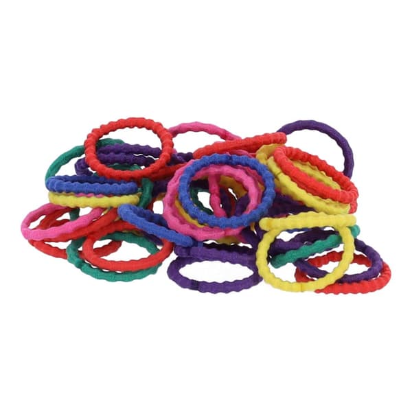 Set med 300 elastiska hårband - pastell typ IV, mix av färger