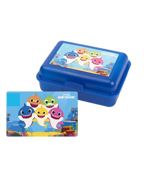 Lunchbox Baby Shark, 17,5 x 12,8 x 6,9 cm, LICENSIERAD PRODUKT, ORIGINAL