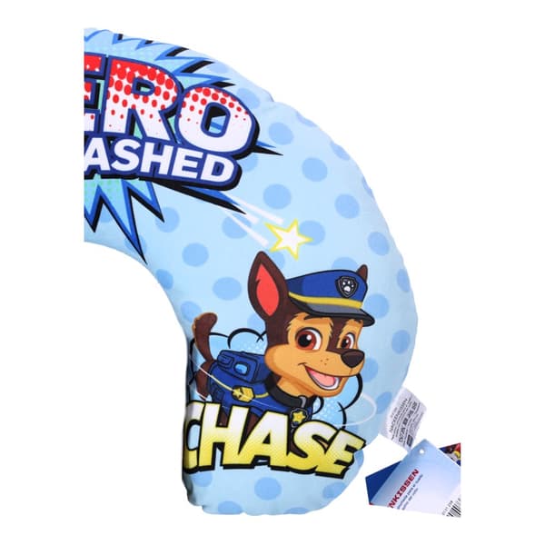 Nakkestøtte, rejsepude til Paw Patrol autostol - blå, 35x30 cm LICENSERET, ORIGINAL PRODUKT