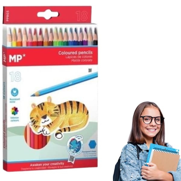 Blyant farveblyanter 18 farver MP