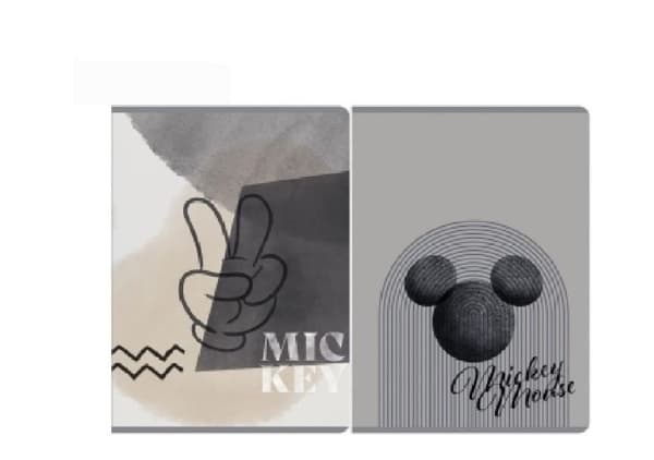 A5 notesbog/80 ark Mickey gitter Blanding af farver