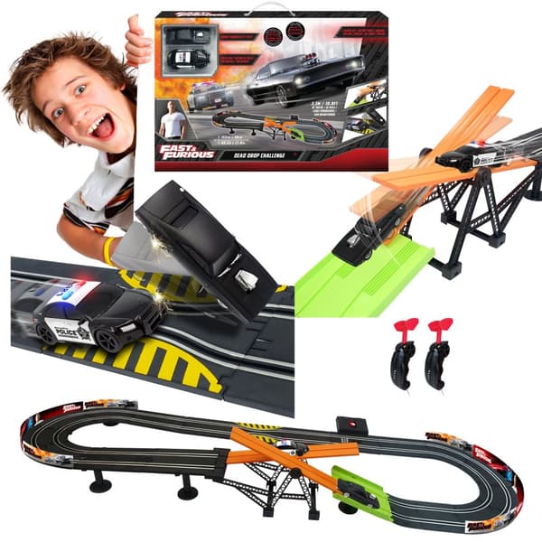 Fast and Furious racerbane med 3,3 m controllere, Dragon-i Toys