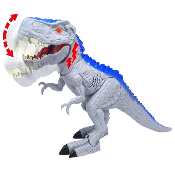 Mighty Grey Blue Dinosaur fra Dragon-i Toys