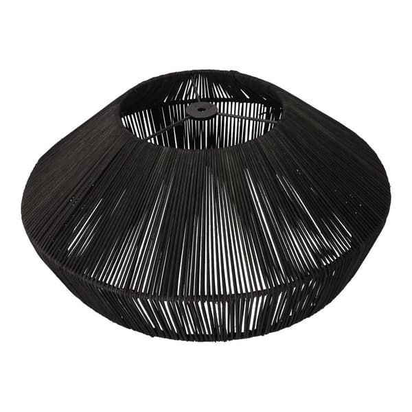 Naturlig rattan hængelampe - 50 cm (sort)