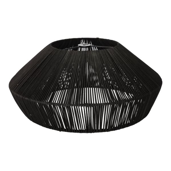Naturlig rattan hængelampe - 50 cm (sort)