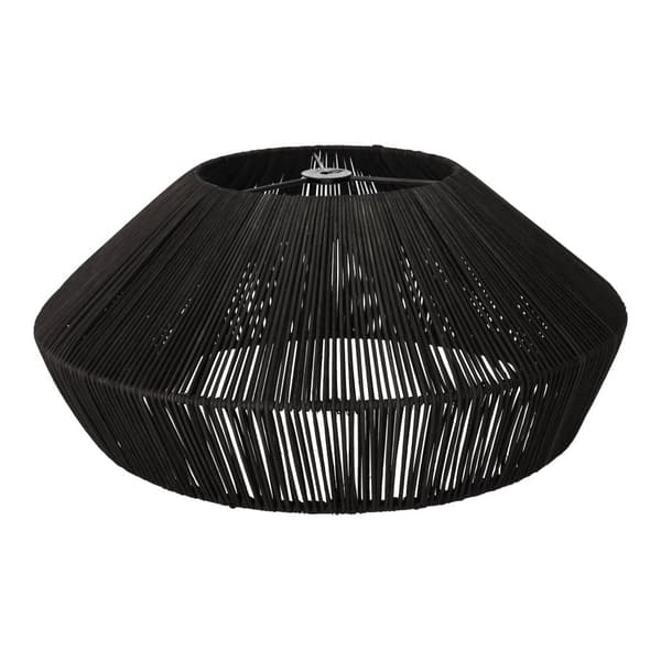 Naturlig rattan hængelampe - 50 cm (sort)