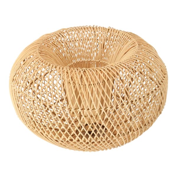 Dekorativ hængelampe i rattan - 40 cm (naturlig farve)
