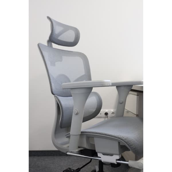 Ergonomisk kontorstol justerbar mesh stol - Grå