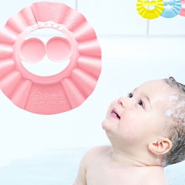 Børnehovedvaskehætte/badekant - pink