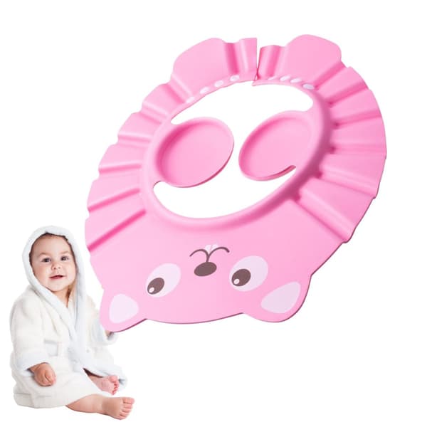 Børnehovedvaskehætte/badekant - pink