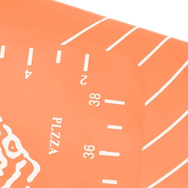 Silikone kageplade, mat med skala – orange 50x40 cm