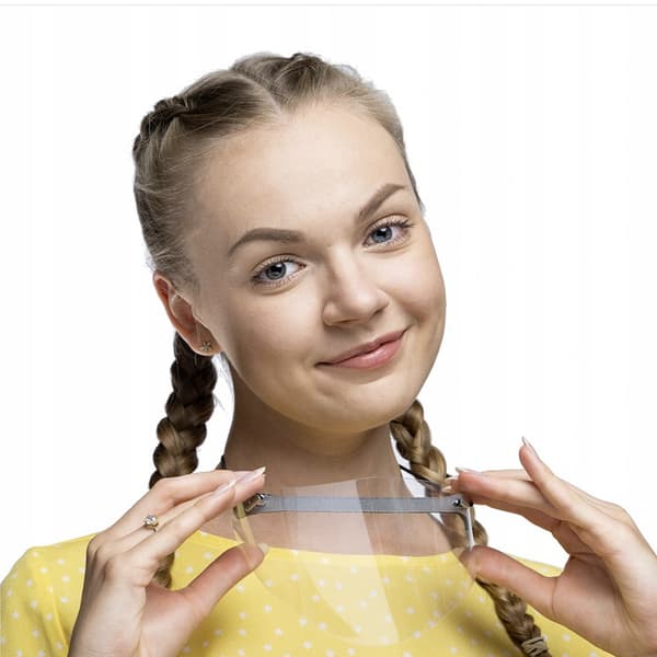 Mini næse- og mundvisir - grå